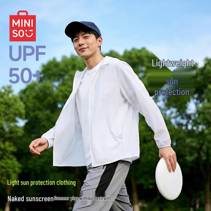 MINISO Unisex Lightweight UPF 50+ Hooded Sun Protection Jacket