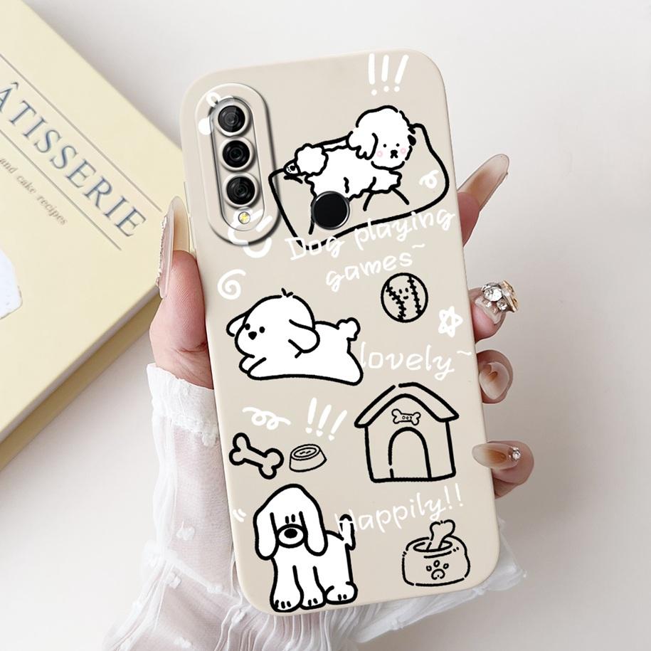 For Huawei P30 Lite Case MAR-LX1A Cover Cute Cartoon Camera Protection Soft Phone Case For Huawei P30Lite Nova 4e Honor 20S Capa