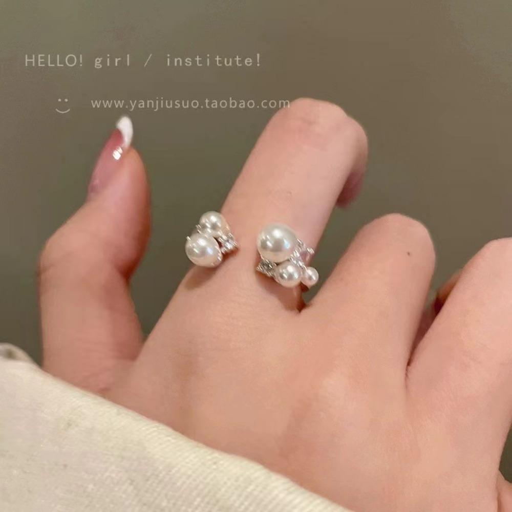 French Retro Blue Butterfly Ring Design Sense Temperament Personality Simple Cold Sense Versatile Ring