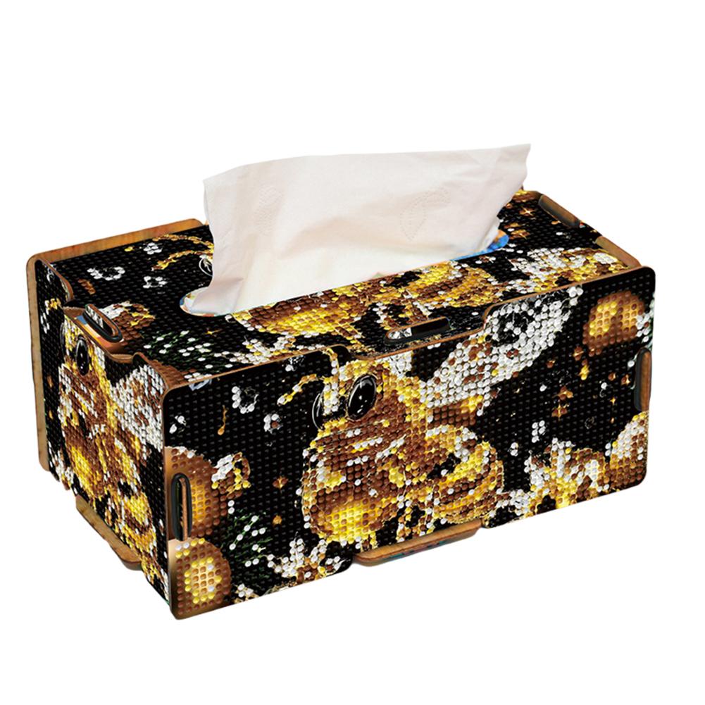 Diamond Painting Tissue Box Kits Diamond Painting Box DIY Diamond Desk Decorative Tissue Box for Living Room Bedroom Bathroom