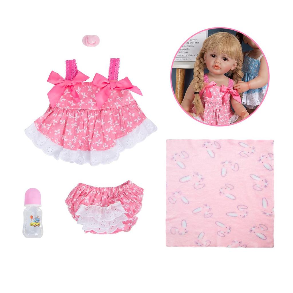 55 cm Reborn Baby Dolls Viso kūno silikonas Betty Reborn Toddler Girl Princess Vandeniui atsparus žaislas mergaitėms