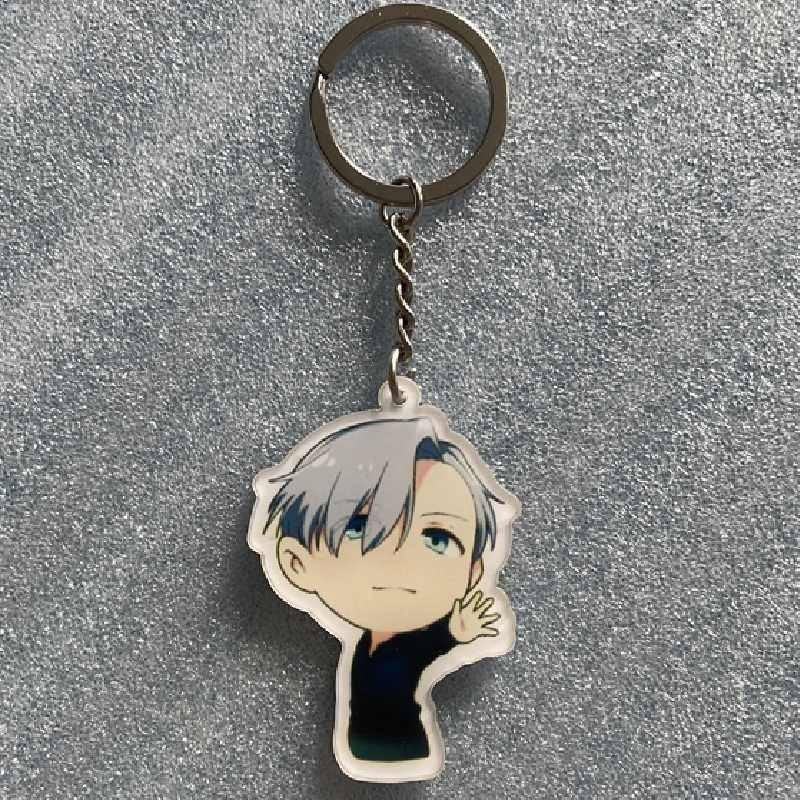 

Ice On Yur Katsuki Yuri Victor Nikiforov Key Chain Backpack Pendant Decoration Style 1