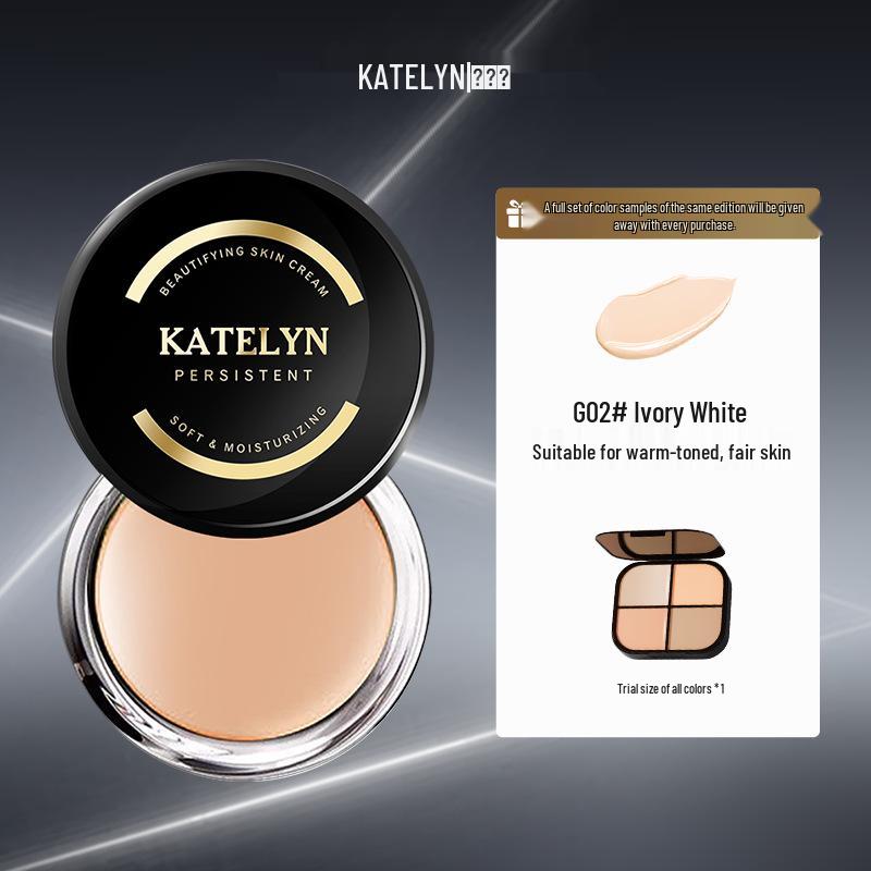 Caterin Oil Control Hydrating Long-Lasting Concealer Foundation - Waterproof & Sweatproof Includes Puff