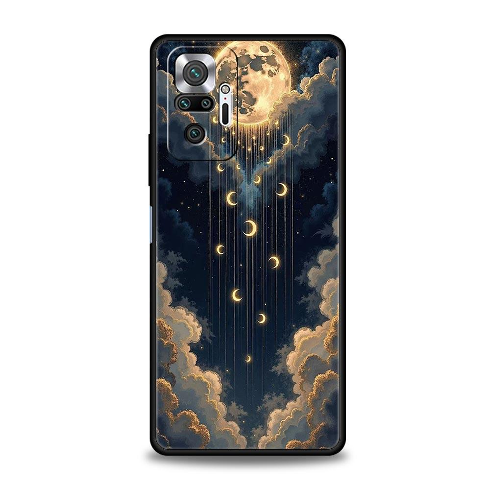 Fashion Starry Sky Stars Phone Case Cover for Redmi 14C 10C Note 15 14 13 12 10 11 K40 Pro Plus 5G Shockproof Soft TPU Shell