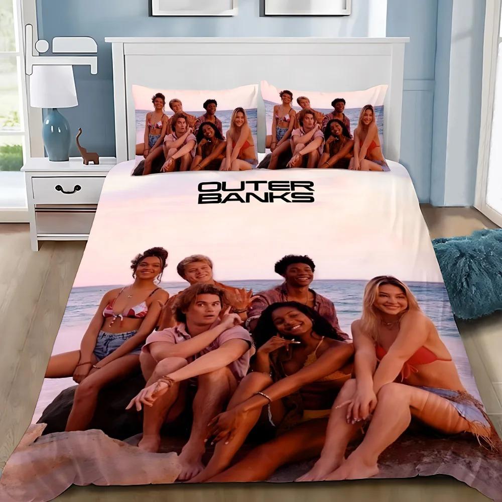 Duvet Cover Pillowcase Bedding Set TV Outer Banks Adult Boy Girl Bedroom Decoration Children Gift Single Double Large Size
