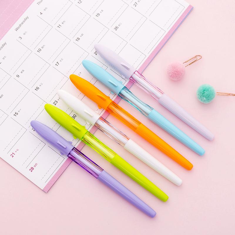 Cute Kawaii Fruit Decoration Ball Ballpoint Pens 0.38mm Ballpen School Supllies