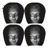 Funny Car Prank Gifts 4 Pcs Halloween Headrest Covers, Creepy Ghost Face Seat Easy Install Covers Protector, Universal Auto Decor for SUV Truck,