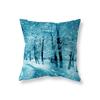 Snow Scene Snowflake Pillowcase Sofa Car Decoration Office Game Chair Cushion Cover Room Bedside Home Decoration Pillowcase