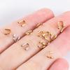 10pcs 30pcs Stainless Steel Gold Wire Protector Wire Guard Guardian Protectors Loops U Shape Clasps Connector DIY Jewelry Making