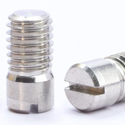 304 Stainless Steel Cylindrical Threaded Positioning Pin, Slot Pin Shaft M2-M10