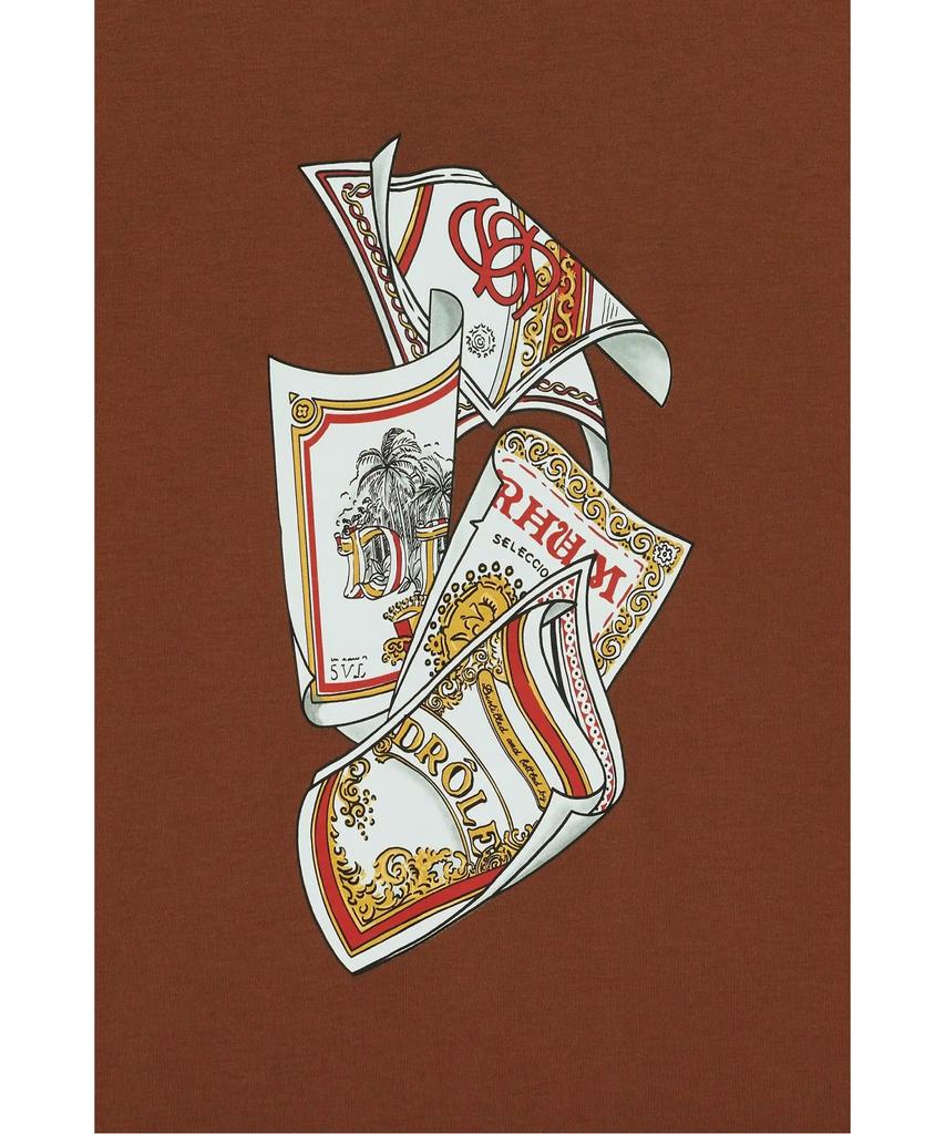 DROLE DE MONSIEUR Rum Label Graphic T-Shirt T-Shirt Rum Labels D0Tcm26213Brx