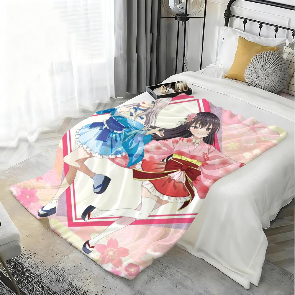 Alya Sometimes Hides Her Feelings In Russian Throw Kid-Friendly Flannel Throw Blanket Soft Warm Anti-Static Washable All Season