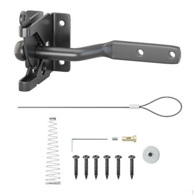 Heavy Duty Fence Gate Latch Self Locking Gravity for Yard Vinyl Fences