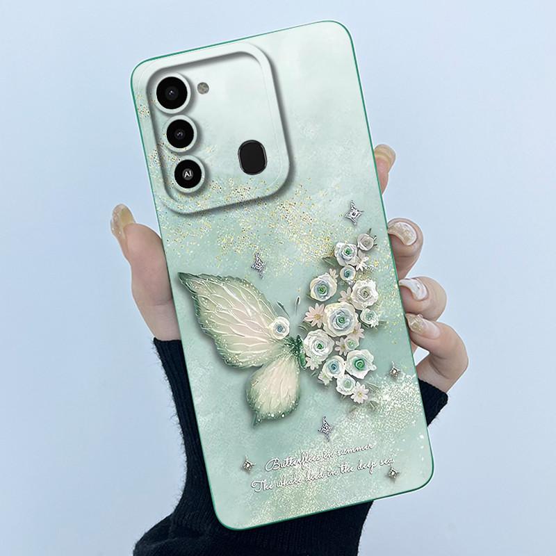For Tecno Spark 8C Phone Case KG5k KG5j Cute Panda Girls Cats Liquid Silicone Back Cover For Tecno Spark Go 2022 Spark8C Funda