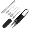 With Line Scissors Fishing Bait Needle Secure Grip Bait Drill Stringer Bait Needle Kit  for Corn