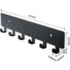 Key Holder for Wall, Wall Storage with 6 Hooks, Wall Mounted Key Holder for Hallway, Self Adhesive Key Rack