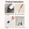 2Pcs Rotatable Crevice Cleaning Brush Hanging Toilet Floor Scrubber Creativity Gap Brush  Window
