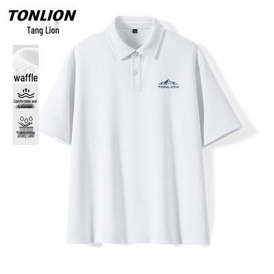 TonLion Men's Casual Short Sleeve Polo Shirt