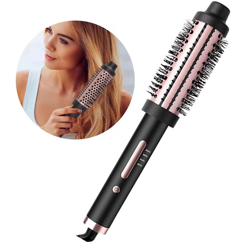 Professional Tourmaline Ceramic Ion Hair Heated Round Brush Hair Multi-Styler PTC Hair Curling Comb Hot Curl Wand Brush