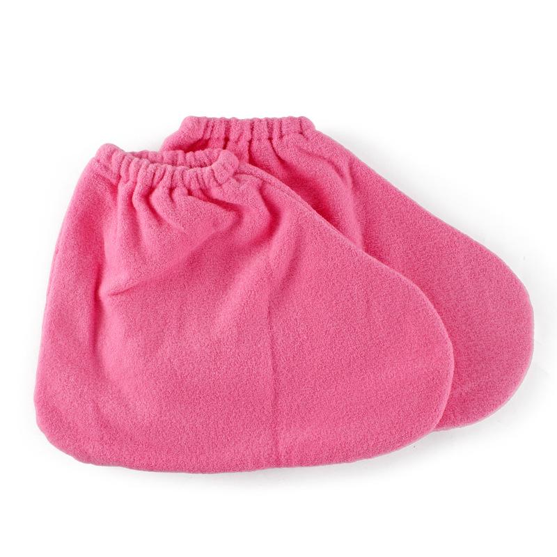 1 Paar Damen Isolationspflegehandschuhe Flanell Elastische Öffnung Nagelschutz Handtherapie Paraffinwachs Fäustlinge Wiederverwendbare Wärmer