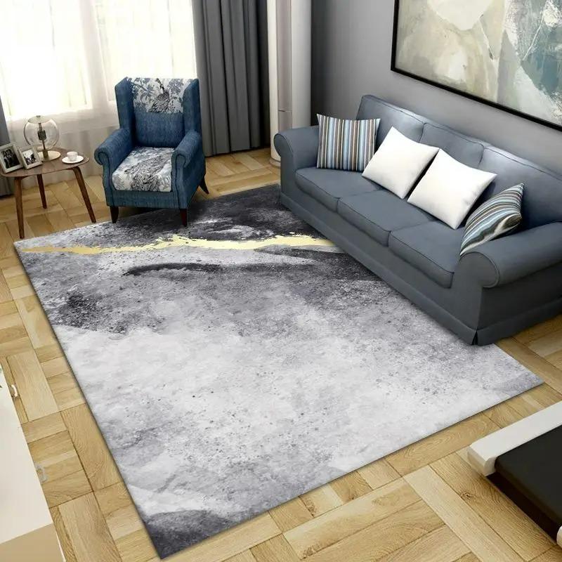 Marbling Pattern Living Room Decoration Large Area Rug Modern Abstract Rugs for Bedroom Home Decor Carpet Light Luxury Floor Mat