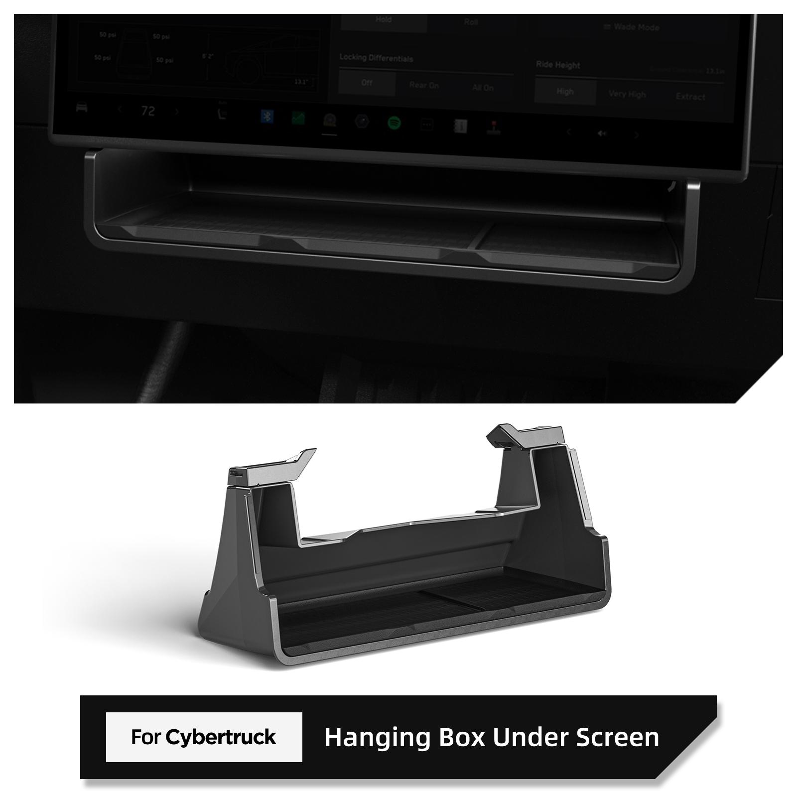 

For Tesla Cybertruck 2025 2025 Car Storage Box Accessories Hidden Storage Organizer Case Tray Under The Central Control Screen