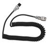 Handy 8 Pin Coiled Extension Microphone Cord Male Female Cable
