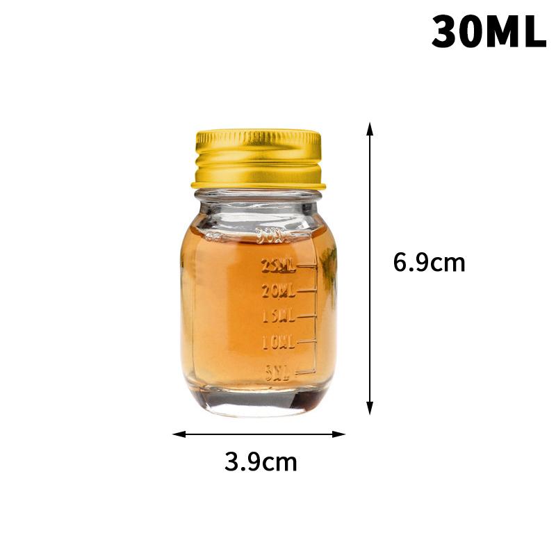 30Ml Small Glass Bottle With Lid, Medicine Bottle, Powder Capsule Bottle, Glass Bottle 30ML золотой