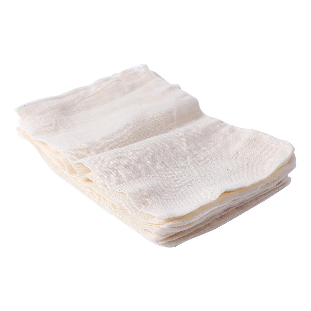 Natural Reusable Unbleached Tea Filter Portable Cotton Pouch Sachet Bag Drawstring Bags Muslin Bag