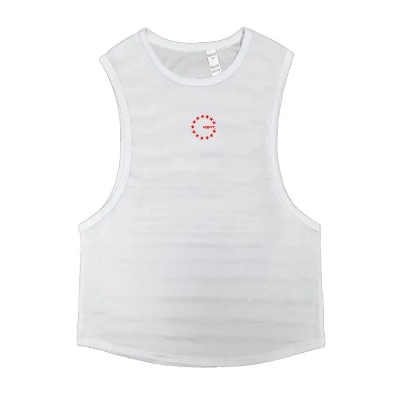 Do The Work  Muscleguys Brand Summer Gym Sports Mesh Quick Dry Fitness Bodybuilsing Workout O-neck Printed Tank Top