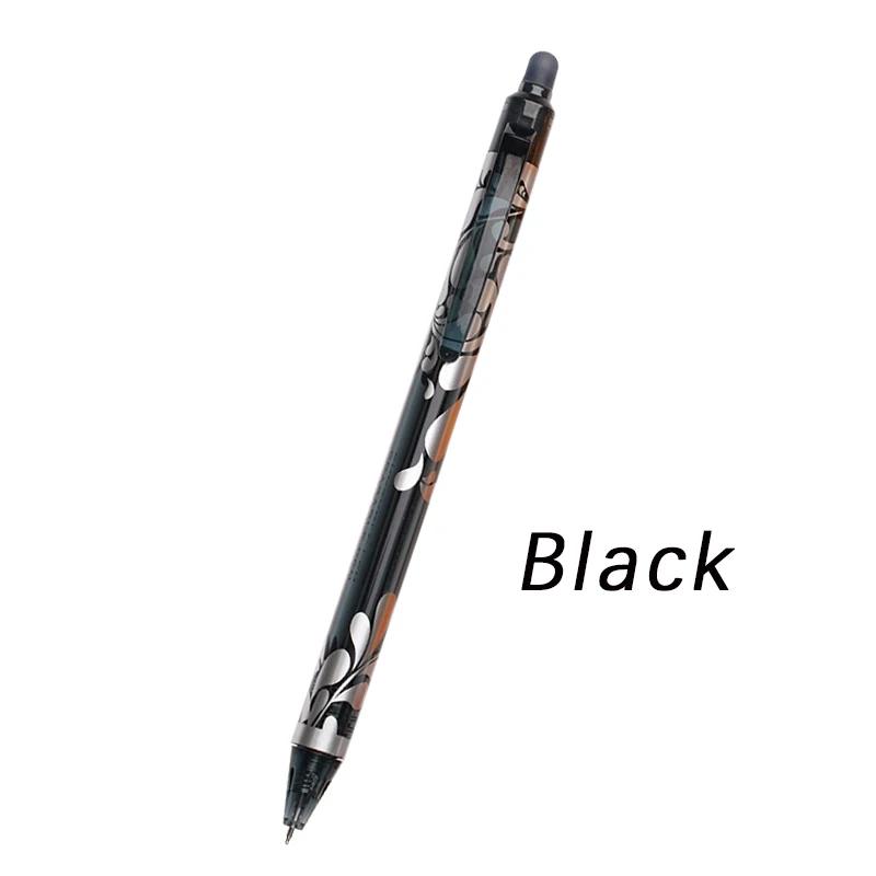 Large Capacity Ink Erasable Pen 6-color Push Gel Pen Set 0.5mm Transparent Colors Pen Office Writing Supplies Kawaii Stationery