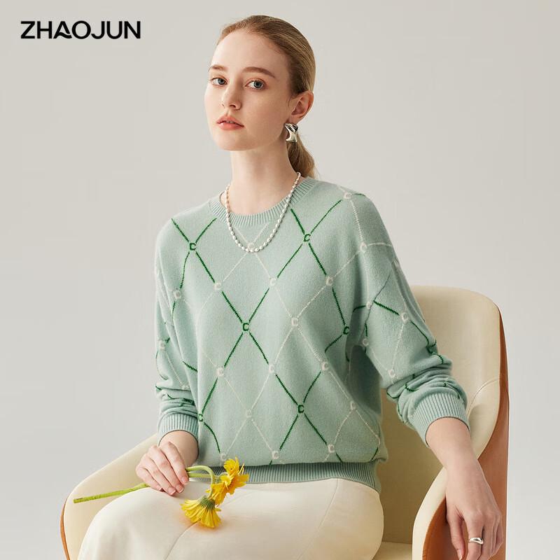 

Zhao Jun Women s 2025 A/W 100% Cashmere Round Neck Sweater M