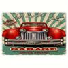 Vintage Iron Wall Art Sign    Frameless Classic Car  Garage Service Design Durable 3cm Thick Metal Plaque for IndoorOutd