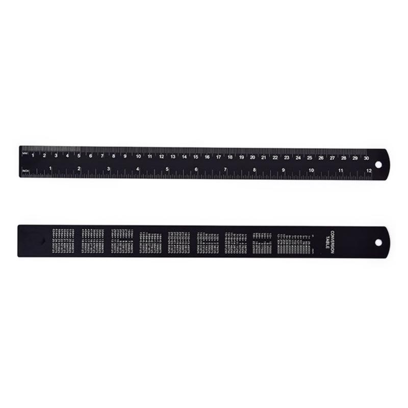 Aluminum Rulers Precisions Measurement Tool with Clear Scale for Precise Measurements In Art & Engineering Projects