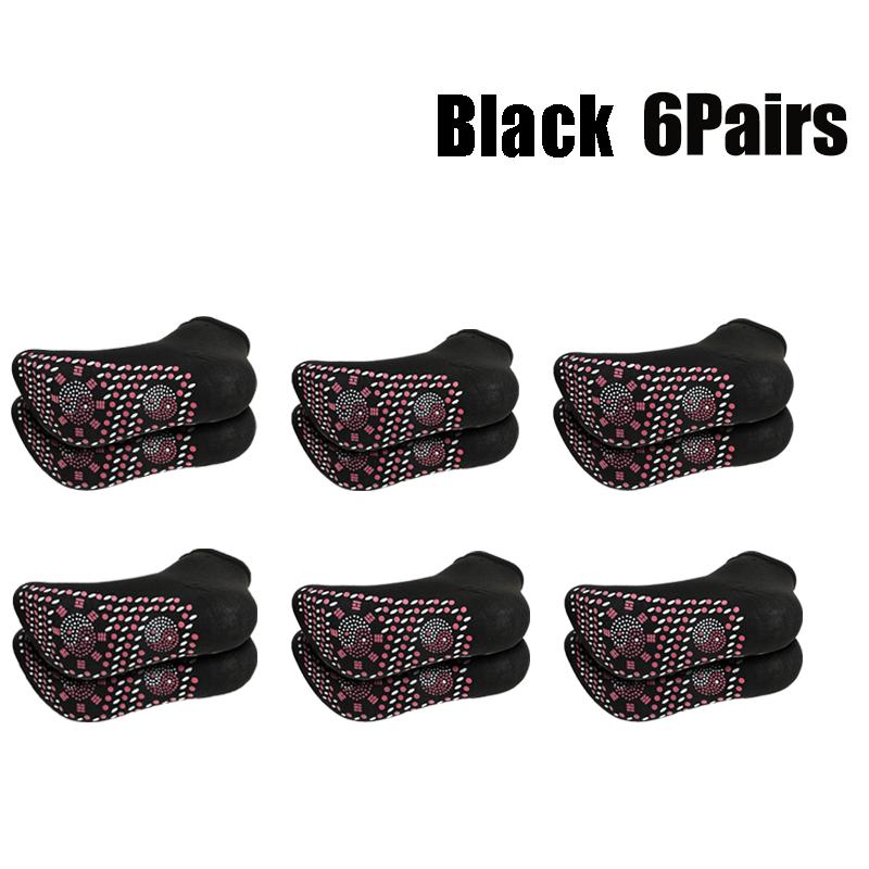 1/5pairs Tourmaline Self-Heating Socks Winter Warm Thermal Health Care Socks Slimming Health Short Sock Magnetic Therapy Sock