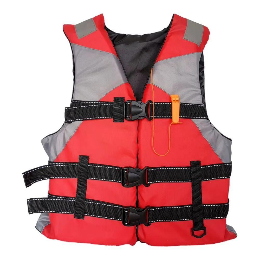 Easily Adjustable Adults Life Jacket Safety Straps Aid Safety Jacket Water Sport Vest Lifesaving
