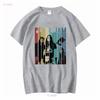 P E A R L Jam Band Vintage Retro T-Shirt Te1818 Vintage Gewaschenes Oberteil Für Den Alltag Grafik Atmungsaktiv Weich Streetwear Lässig