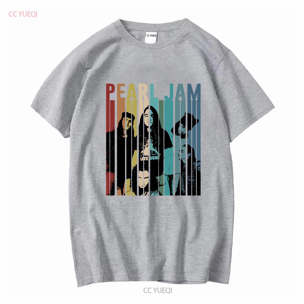 P E A R L Jam Band Vintage Retro T-Shirt Te1818 Vintage Gewaschenes Oberteil Für Den Alltag Grafik Atmungsaktiv Weich Streetwear Lässig