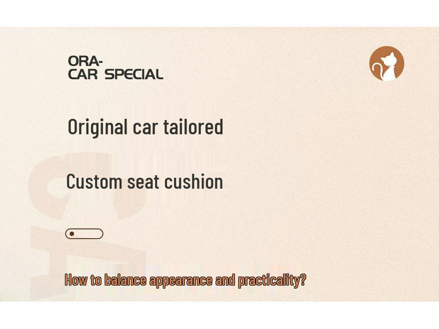 ORA Good Cat GT Cartoon Seat Cover - Full Wrap, Four Seasons Use, Cute Design, 2022 Model.