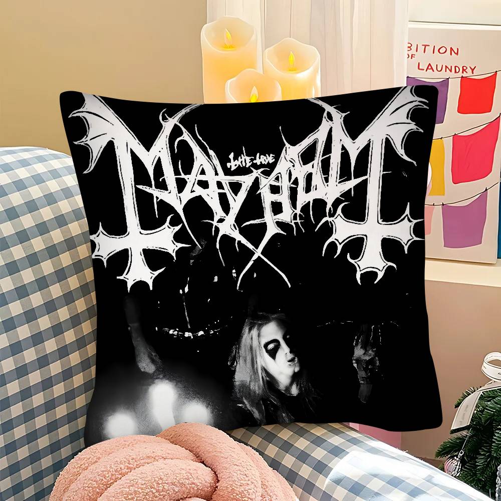 Mayhem Pillow Case Square Pillow Bedroom Sofa Leisure Comfort Cushion Car Living Room Home Decoration