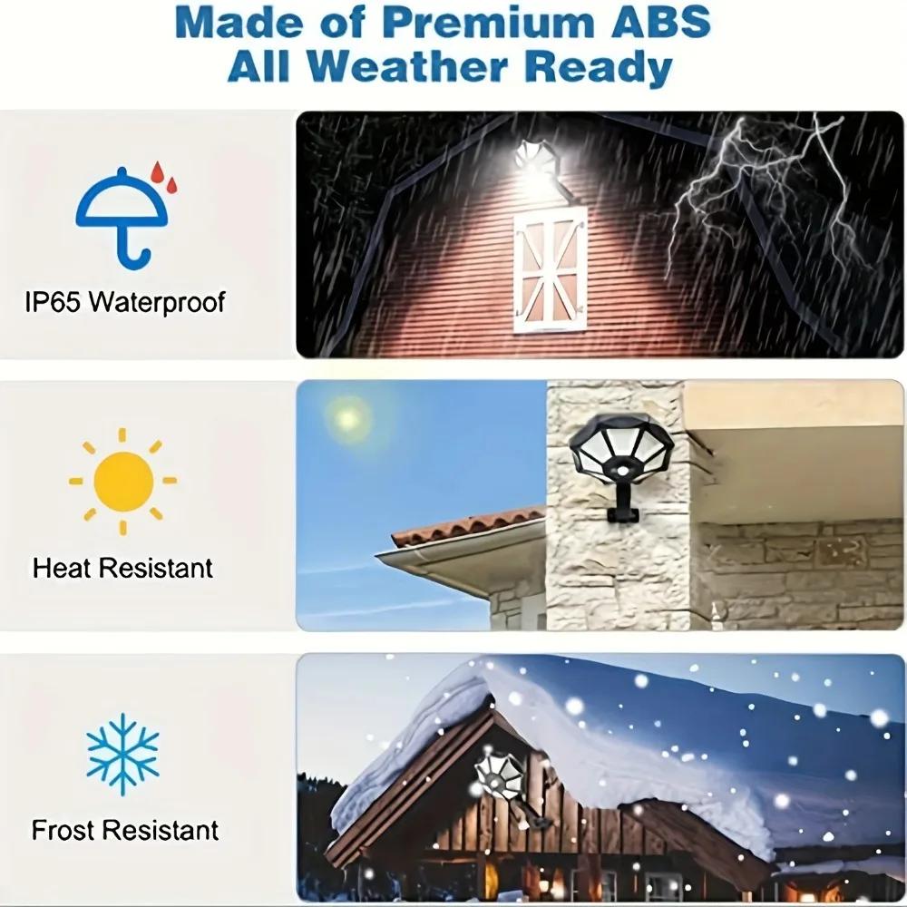 168LED Solar Lights Outdoor 3 Modes Surfaces Flood Light with Motion Sensor Waterproof Solar Powered Wall Lamp for Yard Garden