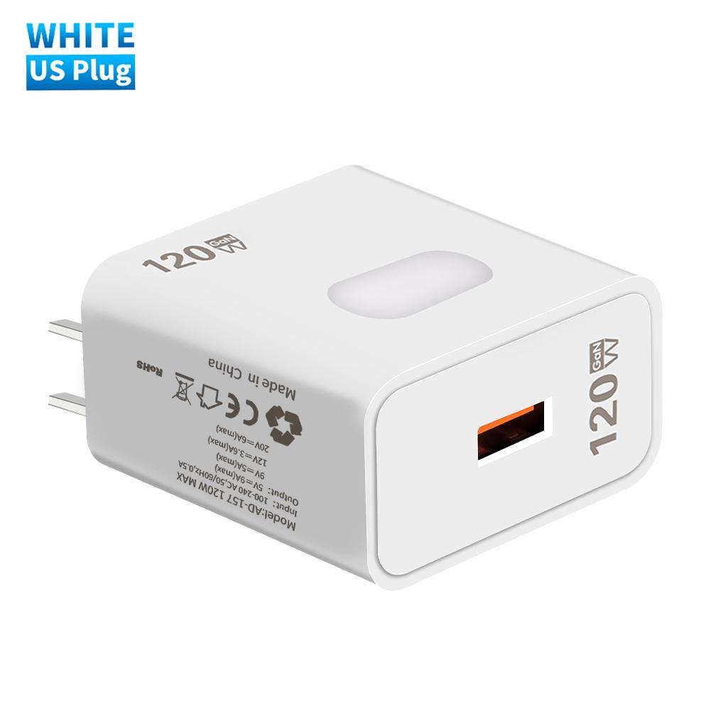 GaN Charger USB Charger Quick Charge 3.0 Fast Charging QC3.0 USB Type C Cable Wall Phone Charger Adapter for iPhone Xiaomi Redmi