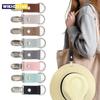 New Colorful Hat Clip for Travel on Bag Luggage PU Leather Hat Holder Clip Multifunctional Duck Clip Clasps Outdoor Accessory