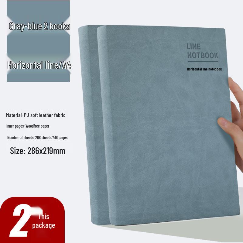 Large A4 Business Notebook - Thick Pages for Meetings and Daily Records