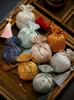 Chinese-Style Portable Silk Embroidered Small Sachet, Ancient-Style Palace Hanfu Accessory, Tassel Pouch, Car Hanging Ornament