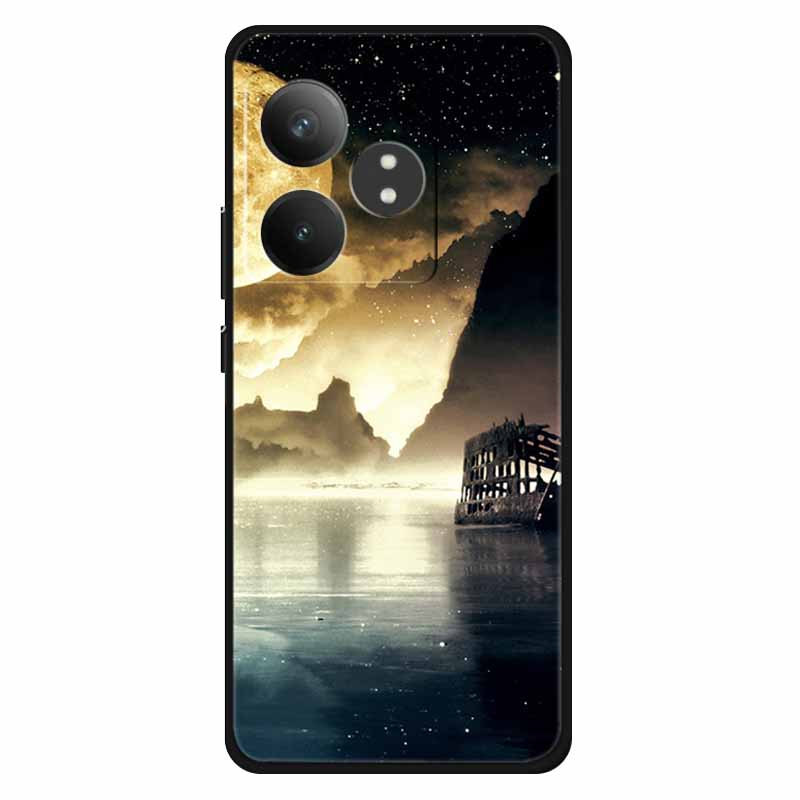 Funda For Realme GT 6T / GT 6 Cases Silicone Planet Painted TPU Soft Phone Back Cover For RMX3853 Protective Coque RMX3851  GT 6
