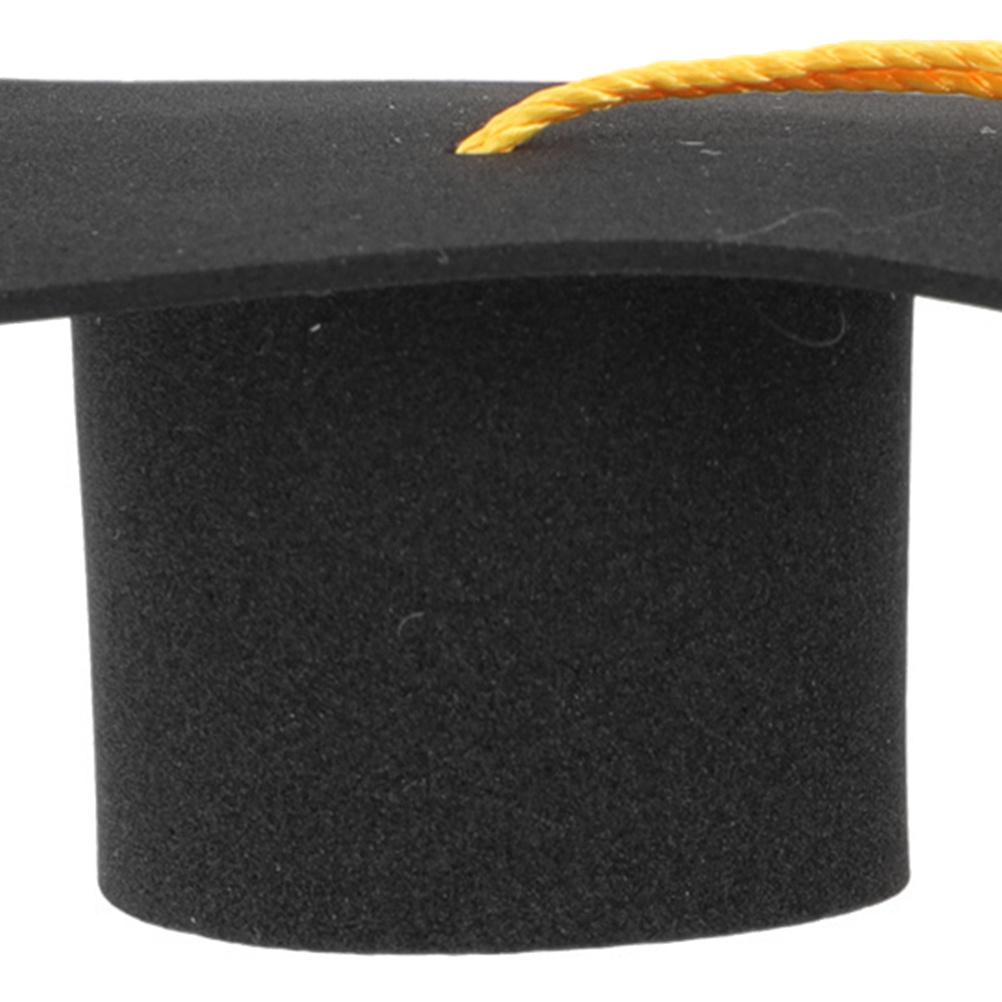 8Pcs Graduation Tassel Cap Cake Toppers Mini Grad Cap Picks Party Decorations Graduation Cupcake Toppers 2025 Cupcake Topper