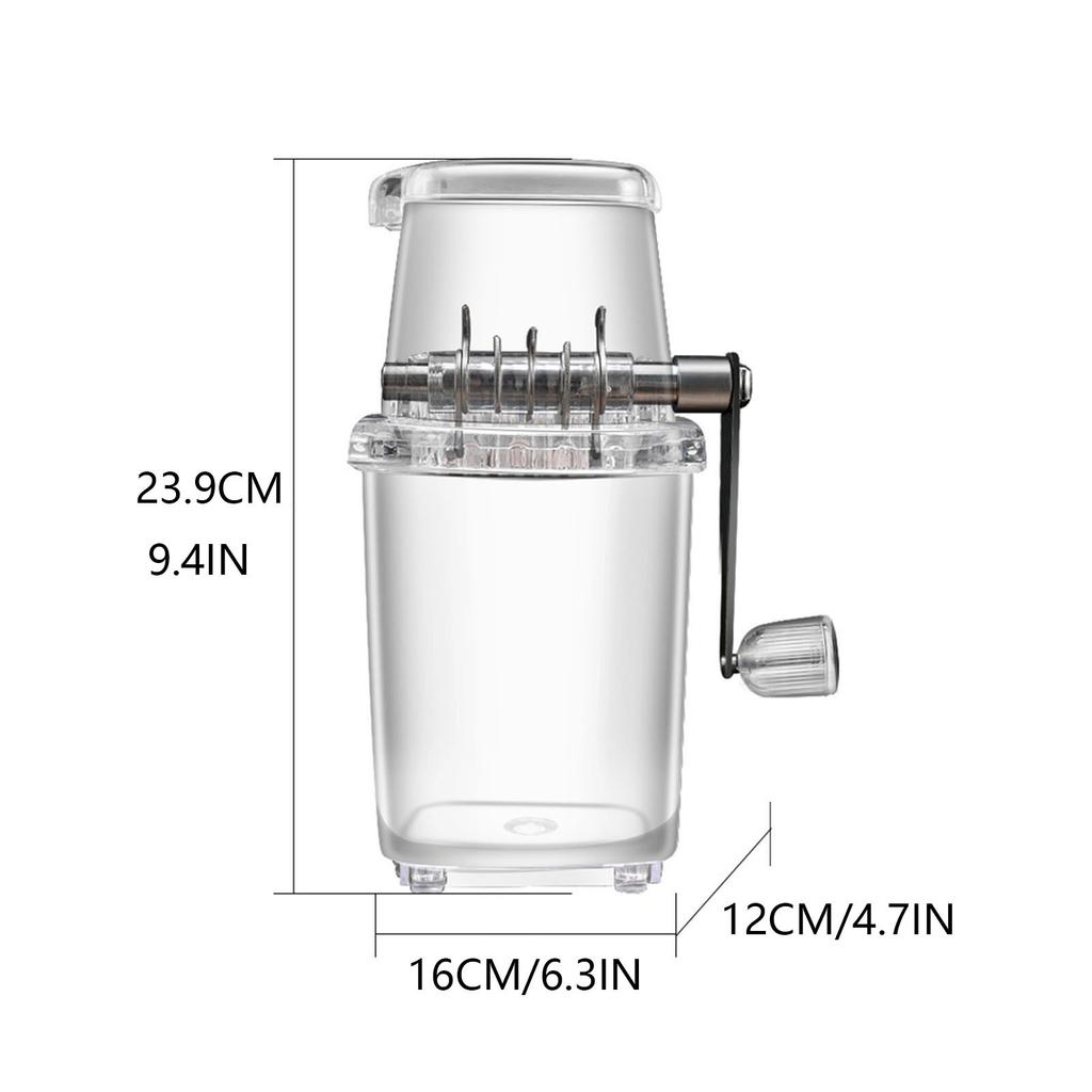 Home Multi-function For Home Kitchen Bar Portable Hand Shaved Ice Machine Transparent Ice Blenders Tools Manual Ice Crusher