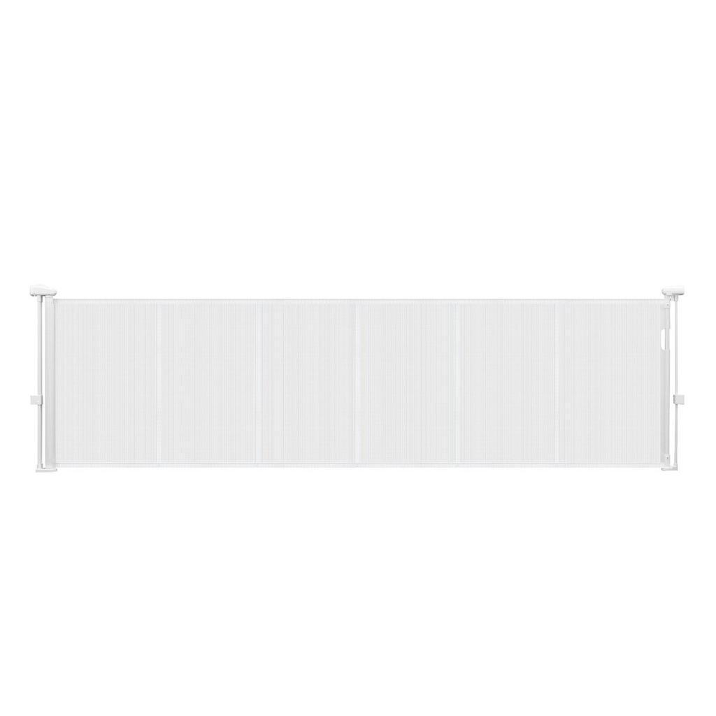 Retractable Baby Gate, 870 mm Tall, Extends up to 2800 mm Wide, Retractable Gate for Kids or Pets, Mesh Material, Easy to Install for Indoor Stairs,