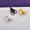 Simple Designs Paper Airplane Brooch Elegant Metal Pin for Fashion Enthusiasts and Professionals Formal Occasion